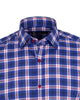 Dark Blue Checked Long Sleeved Shirt