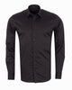 Black Plain Pure Cotton Non Iron Men's Shirt