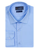 Blue Plain Pure Cotton Men's Shirt