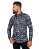 Colourful Spray Print Cotton Shirts For Men