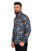 Colourful Spray Print Cotton Shirts For Men