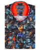 Colourful Spray Print Cotton Shirts For Men