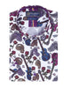 White Guitar and Skull Print Short Sleeve Shirt