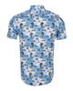 Blue Island Print Short Sleeve Shirt