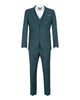 Green Flora Classic Plain 3 Piece Men's Suit