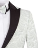 Cream Floral 3 Piece Design Wedding Suit