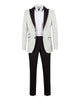 Cream Floral 3 Piece Design Wedding Suit