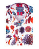 Seaside Print Men's Shirt with Matching Handkerchief-Makrom