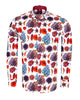 Seaside Print Men's Shirt with Matching Handkerchief-Makrom