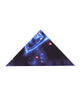 Space Wolf Print Men's Shirt with Matching Handkerchief-Makrom