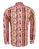 Stripe Tropical Flower Print Shirt-Makrom
