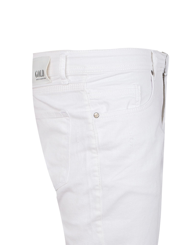 White Classic Design Jeans