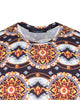 Black Baroque Design Print T-Shirt