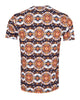 Black Baroque Design Print T-Shirt
