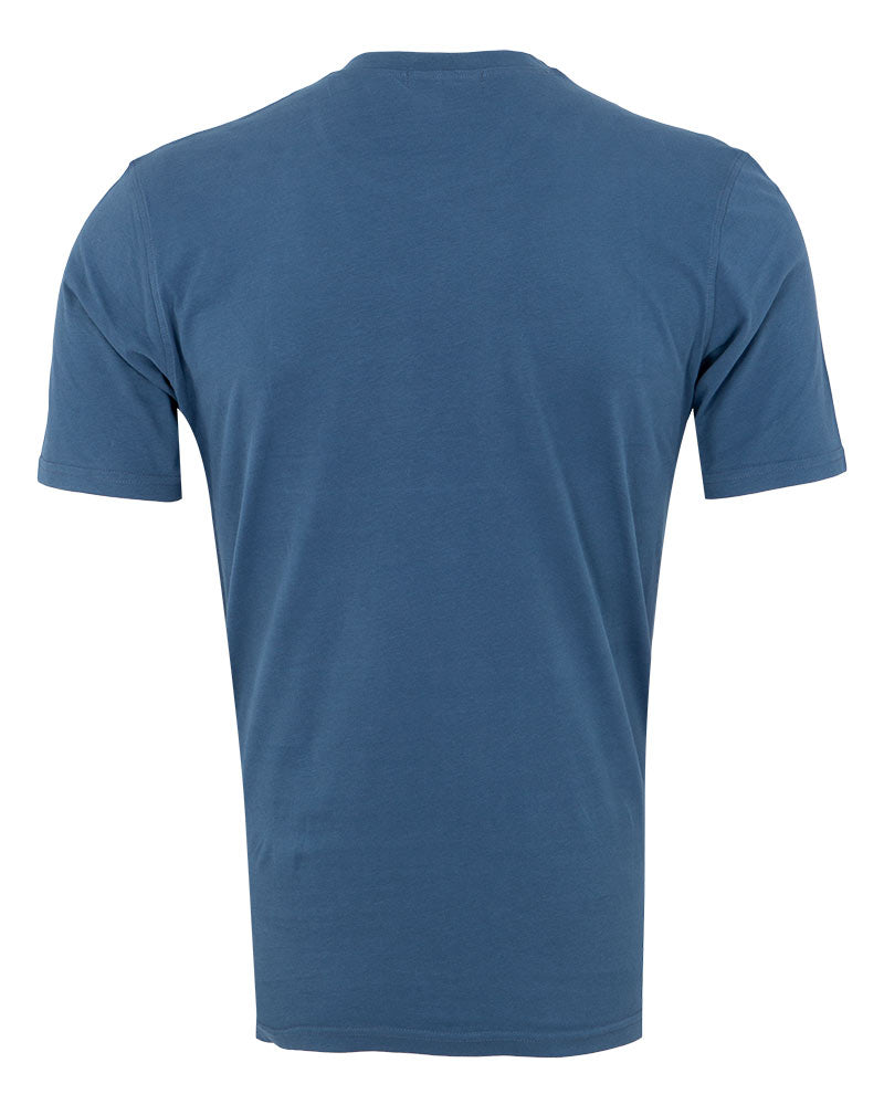Dark Blue Round Neck Plain T Shirt