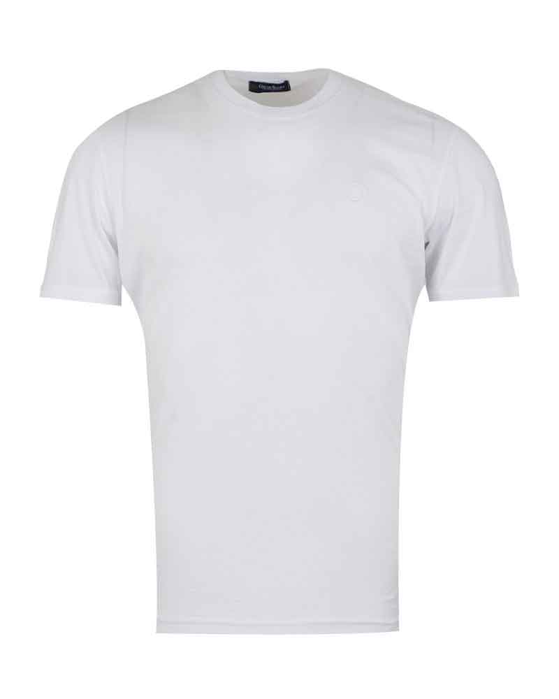 White Round Neck Plain T Shirt