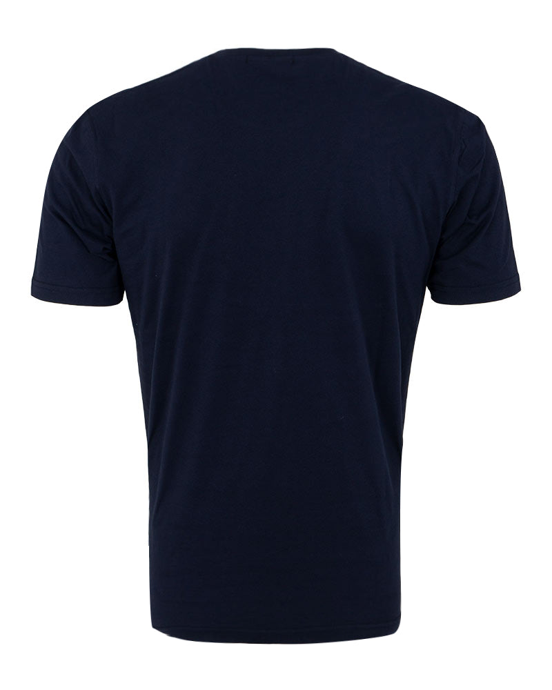 Navy Round Neck Plain T Shirt