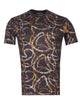 Black Chain Printed Body Fit T-Shirt