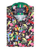 Tropical Parrot Print Shirt with Matching Handkerchief-Makrom