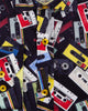 Vintage Cassette Tape Print Pure Cotton Shirt-Makrom