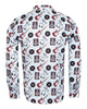 Vintage Record Store Music Print Men's Shirt-Makrom
