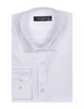 White Classic Single Cuff Men's Shirt-Makrom