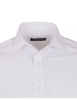 White Classic Single Cuff Men's Shirt-Makrom