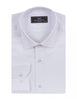 White Classic Twill Single Cuff Shirt-Makrom