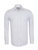 White Classic Twill Single Cuff Shirt-Makrom