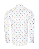 White Colourful Insect Print with Matching Handkerchief-Makrom