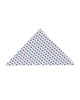 White Dotted Mosaic Print Shirt with Matching Handkerchief-Makrom