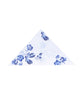 White Flower Print Shirt with Matching Handkerchief-Makrom