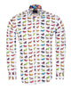 White Horse Print with Matching Handkerchief-Makrom