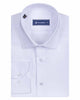 White Non Iron Casual Plain Shirt-Makrom