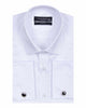 White Plain Double Cuff Shirt-Makrom