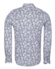 White Polka Dot Print Shirt with Matching Handkerchief-Makrom