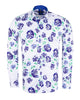 White Rose Neon Print Shirt-Makrom