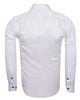 White Round Collar Pin Shirt-Makrom