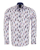 Woman Shopaholic Print White Shirt-Makrom