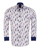 Woman Shopaholic Print White Shirt-Makrom