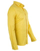 Yellow Plain Double Cuff Shirt-Makrom