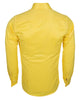 Yellow Plain Double Cuff Shirt-Makrom
