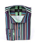 Classic Black Pastel Striped Men's Shirt