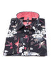 Black Daffodil Print Men's Shirt