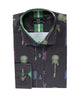 Funky Black Guitar Retro Print Men's Shirt