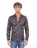 Flying Bird Print Men's Shirt